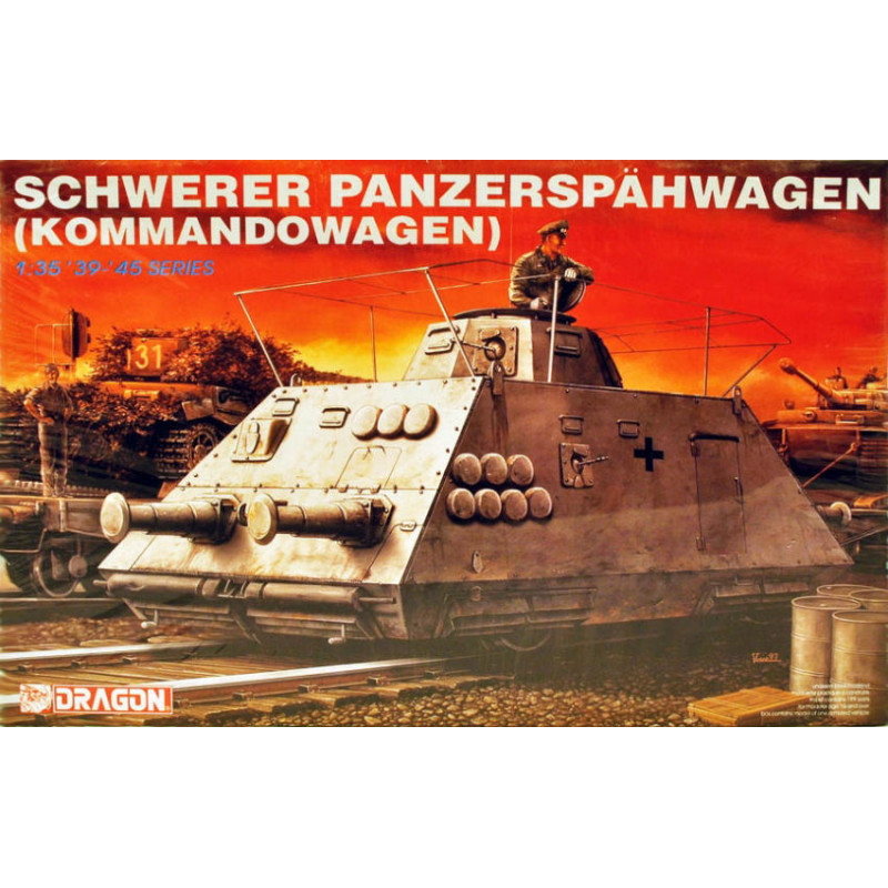 1:35 Dragon Schwerer Panzerspahagen Kommandowagen KIT