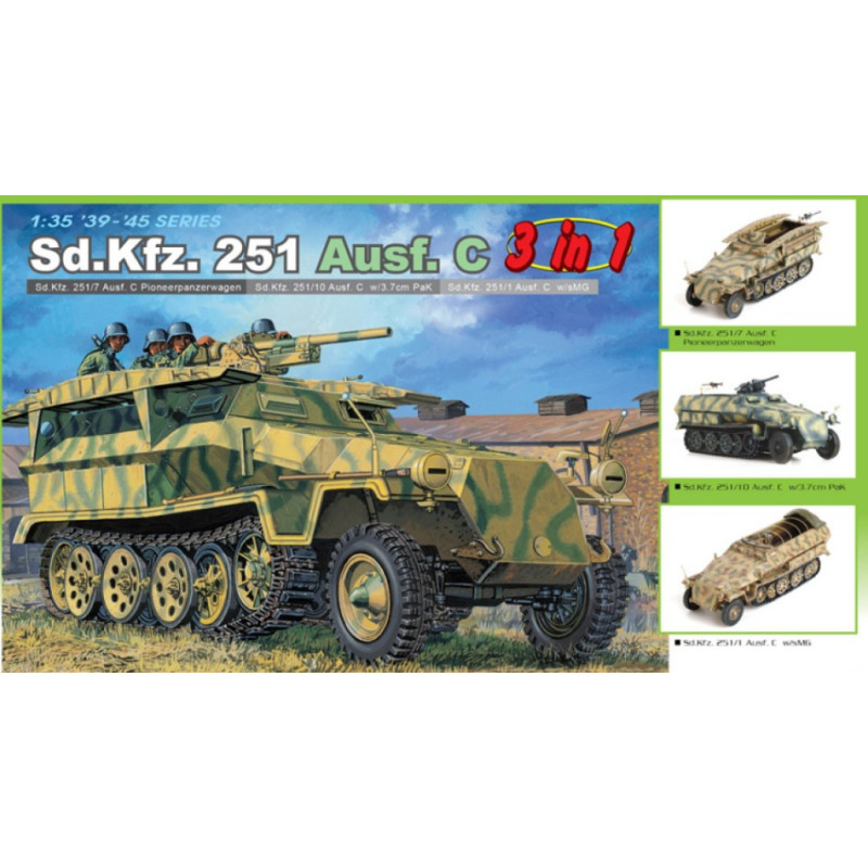 1:35 Dragon SD KFZ 251/10 3,7 cm PAK 3 KIT