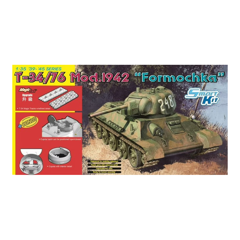 1:35 Dragon T 34/76 MOD.1942 Fomochka KIT