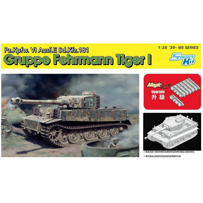 1:35 Dragon SD.KFZ.181 Pz.kpfw.vi Ausf.e Gruppe Fehrmann Tiger I KIT