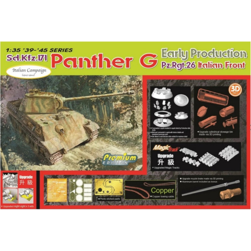 1:35 Dragon SD.KFZ.171 Panther G Early PROD.Pz.Rgt.26 Italian Front KIT