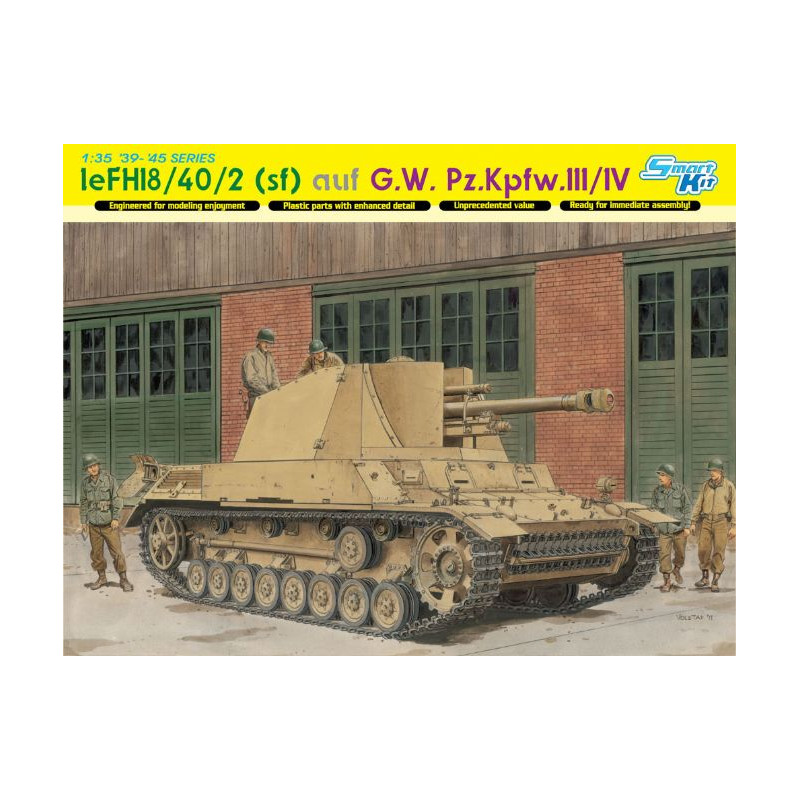 1:35 Dragon Le.fh 18/40/2 SFL AUF G.w.pz.iii/iv KIT