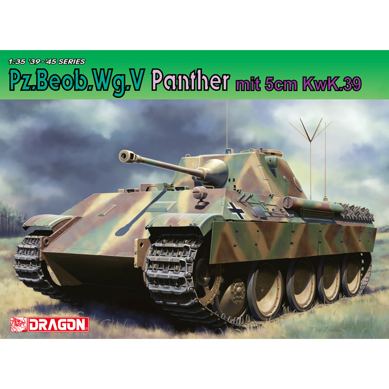 1:35 Dragon Pz.beop.wg.v.panther MIT 5 cm KWK.39 KIT