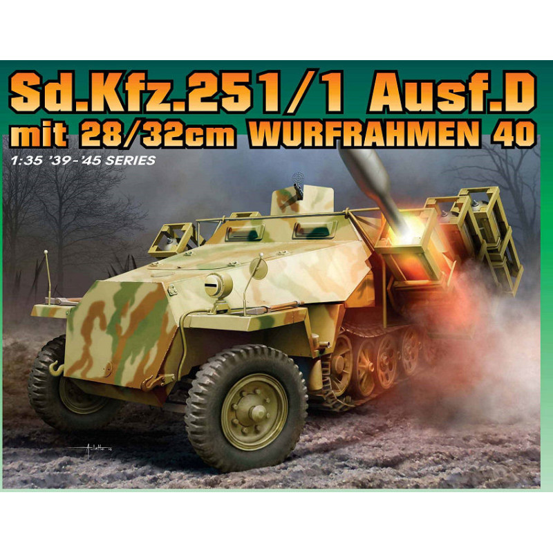 1:35 Dragon SD.KFZ.251 D With 28/32 CM KIT