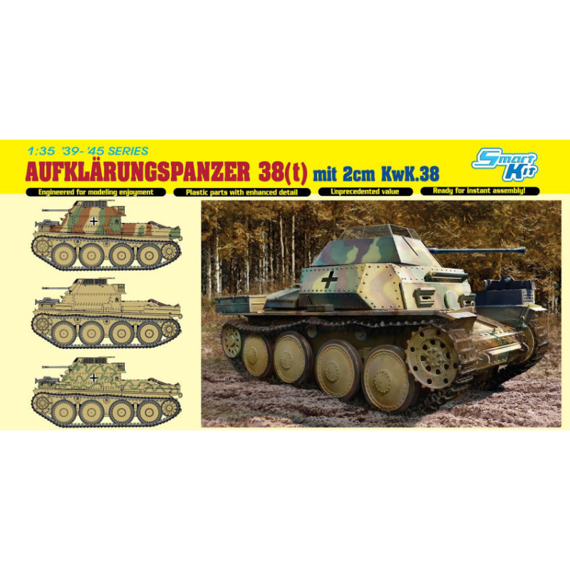 1:35 Dragon Aufklarungspanzer 38 (t) W/2 cm KWK38 KIT