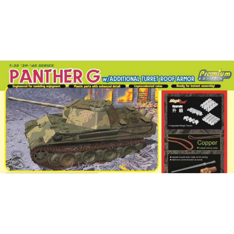 1:35 Dragon Panther G Late Production W/additional Turret KIT