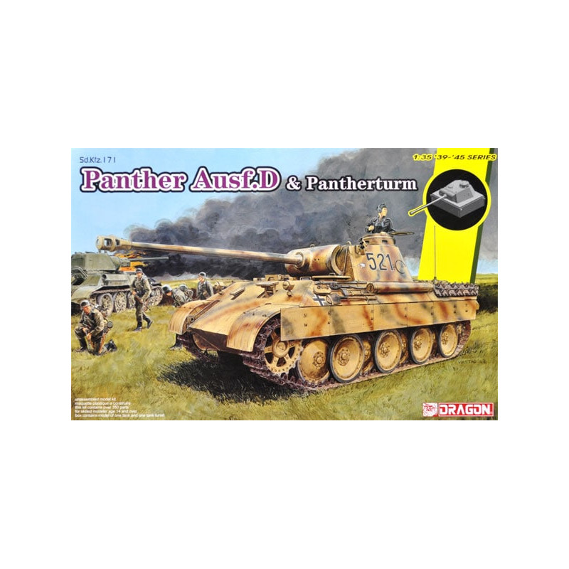 1:35 Dragon SD.KFZ.171 Panther Ausf.d MIT Panthertum KIT