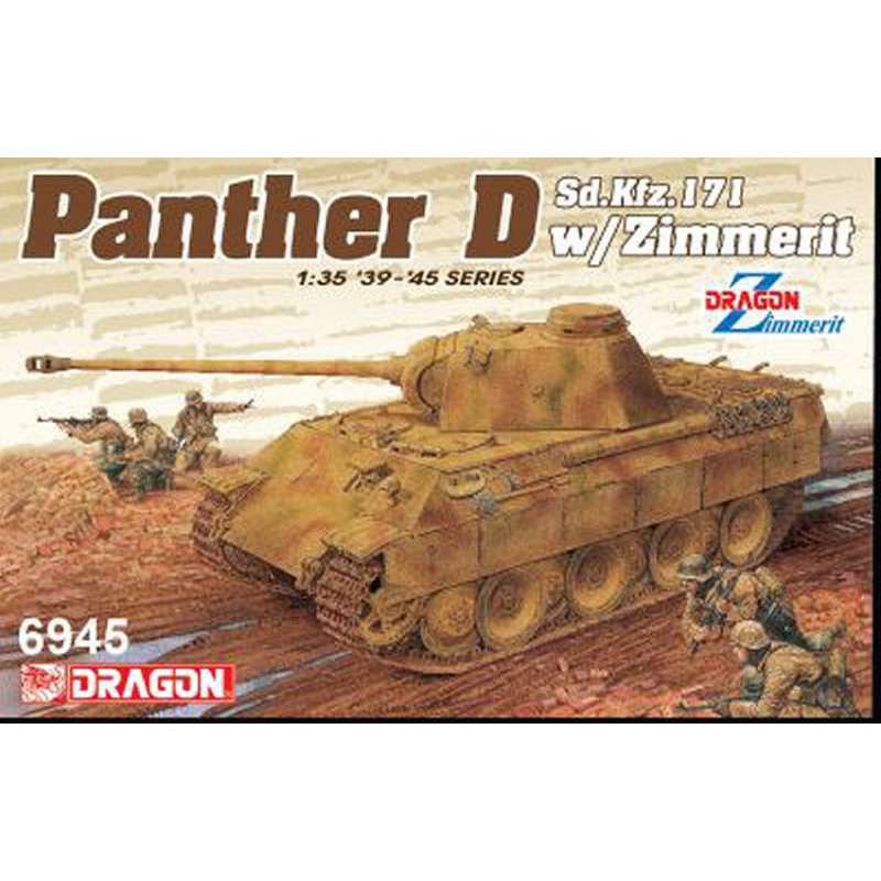 1:35 Dragon SD.KFZ.171 Panther Ausf.d W/zimmerit KIT