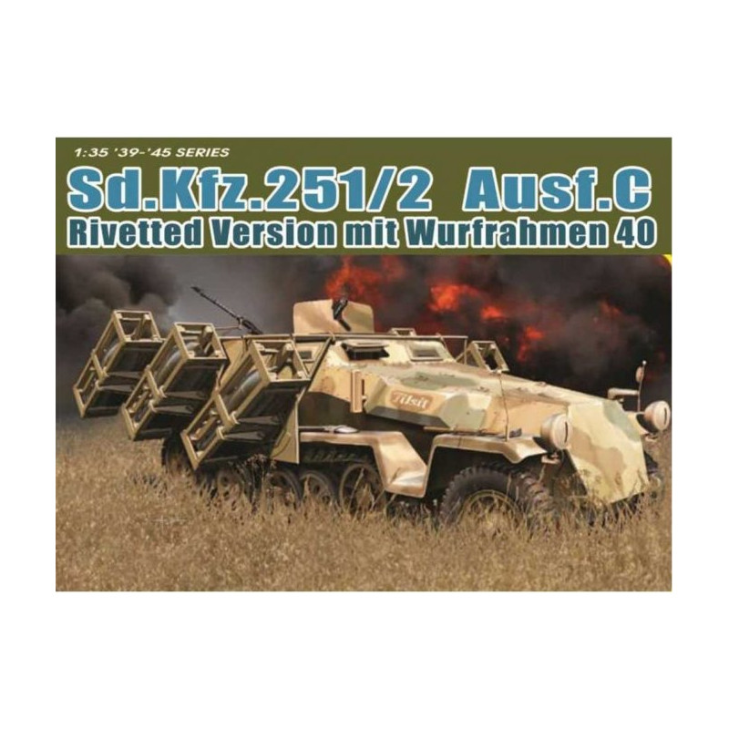 1:35 Dragon SD.KFZ.251/1 Ausf.c Rivetted Version KIT