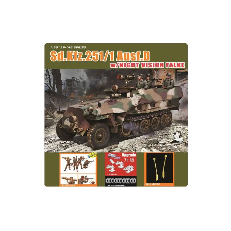 1:35 Dragon Sd.Kfz.251/1 Ausf.d W/night Cision Falke KIT