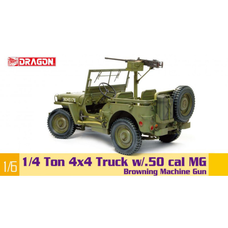 1:6 Dragon 1/4 TON 4x4 TRU8CK W/M2 50 Cal Machine GUN KIT