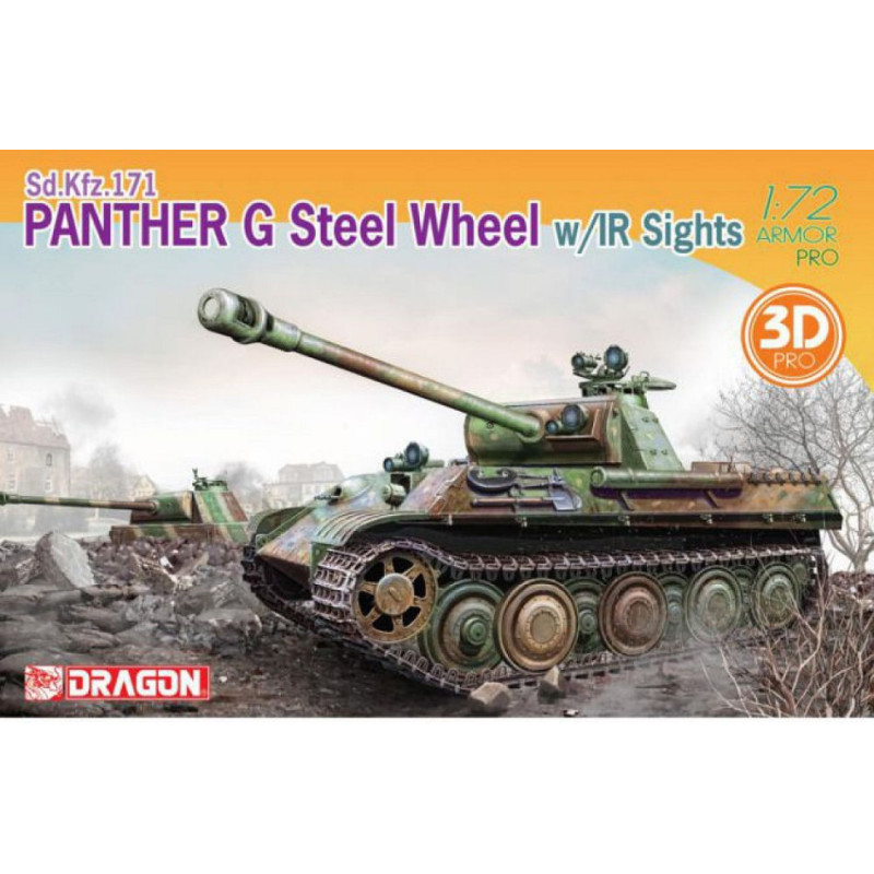 1:72 Dragon Panther G Steel Wheel W/ir Sights KIT