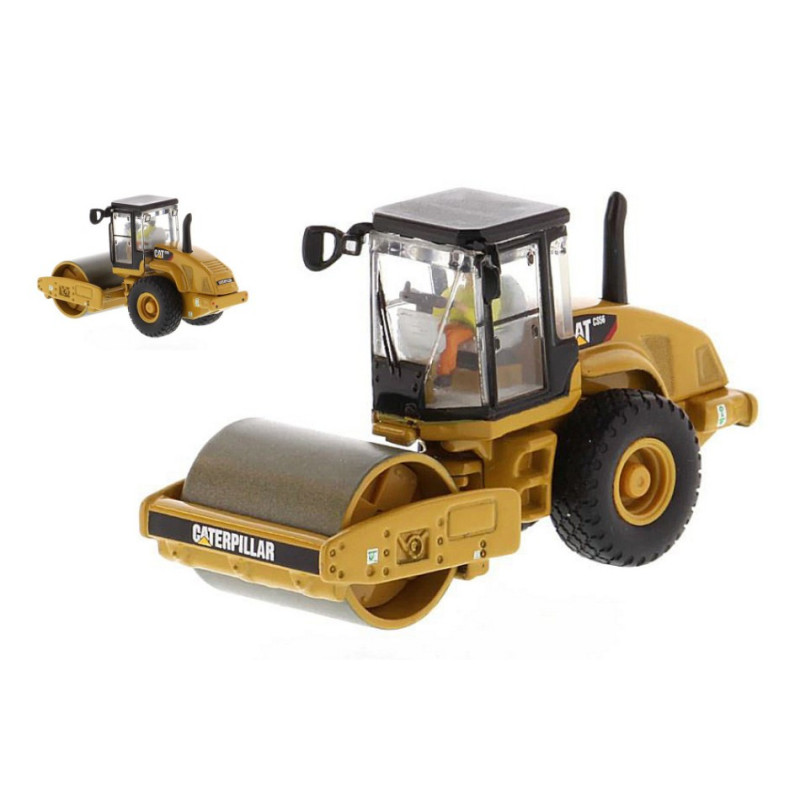 1:87 Diecast Master CAT CS 56 Smooth Drum Soil Compactor