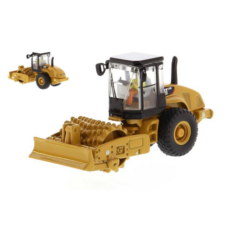 1:87 Diecast Master CAT CP 563E Padfoot Drum Soil Compactor