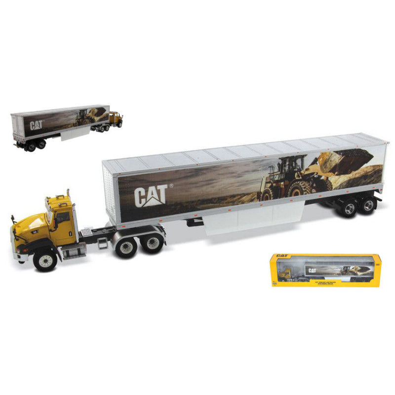 1:50 Diecast Master CAT CT660 W/cat Mural Trailers