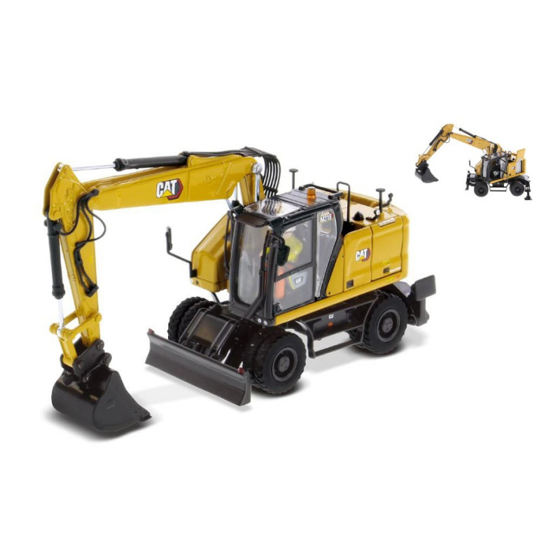 1:50 Diecast Master CAT M318 Wheeled Excavator