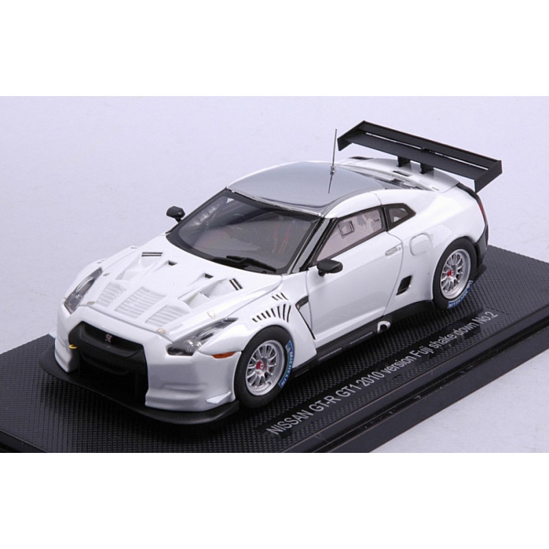 1:43 Ebbro Nissan Gt r GT1 Version Fuji Shake Down Bianco