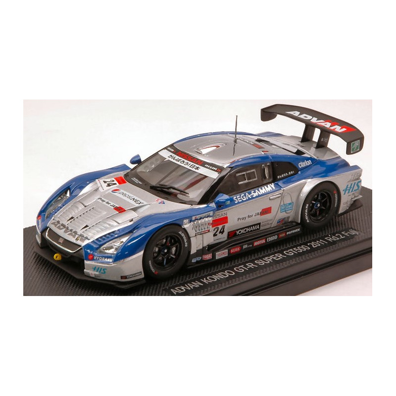 1:43 Ebbro Nissan Gt r N24 Fuji 2011