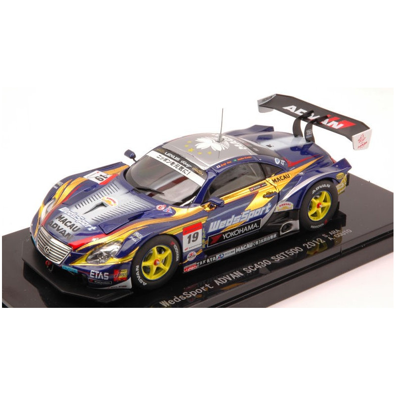 1:43 Ebbro Lexus SC430 N19 7th Super GT500 2012 Ara couto