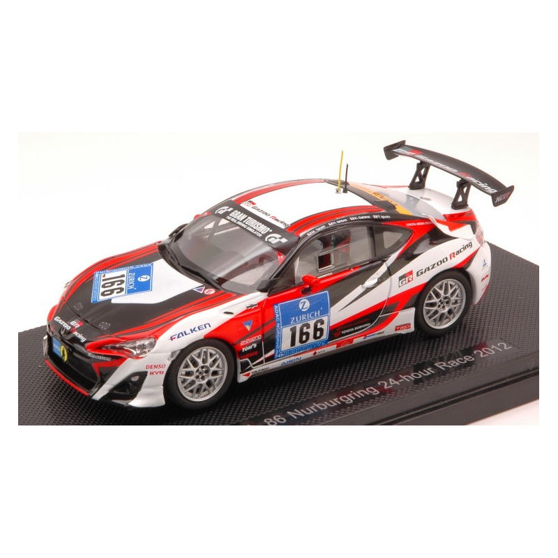 1:43 Ebbro Toyota 86 N166 Nurburgring 2012 Takaki ishiura oshima iguchi