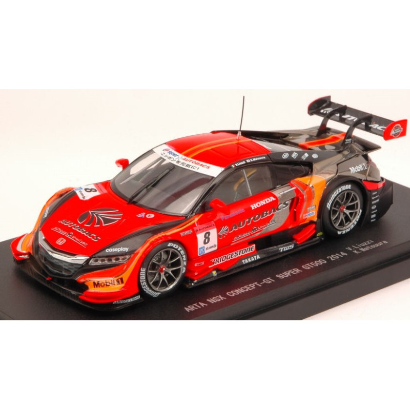 1:43 Ebbro Honda NSX N8 16th Super GT500 V.liuzzi k.opacosuura