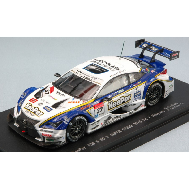 1:43 Ebbro Lexus RC F N37 Winner Okayama Super GT500 2015 Hirakawa caldarelli