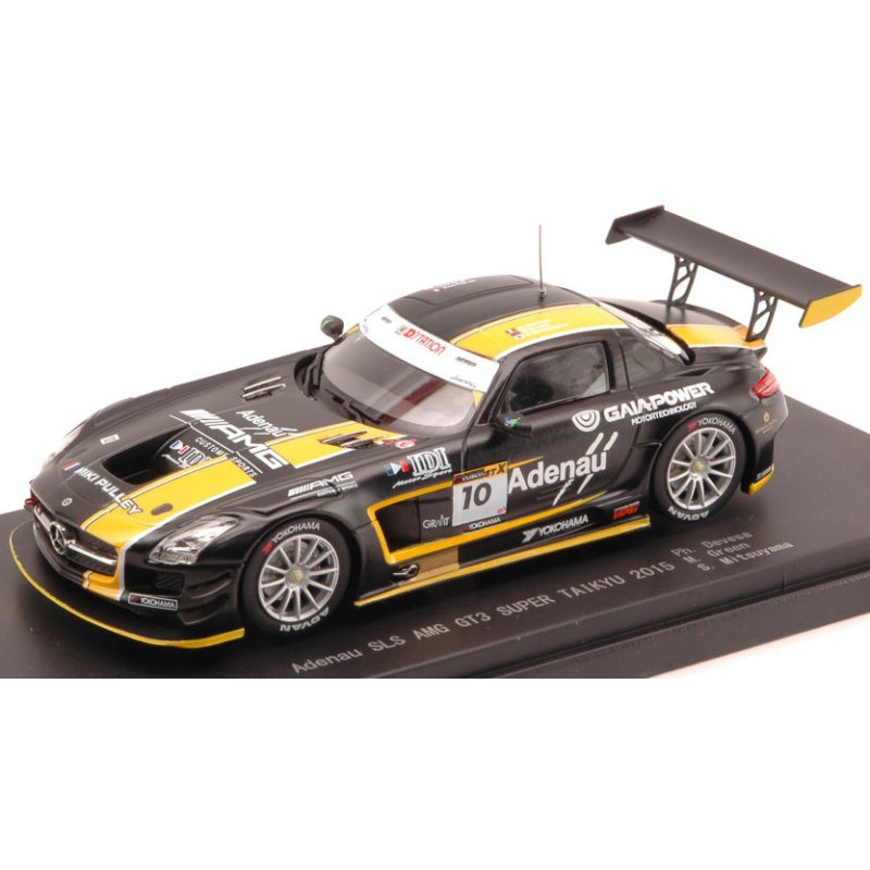 1:43 Ebbro Mercedes SLS GT3 N10 5th Super Taikyu 2015 Devesa verde mitsuyama