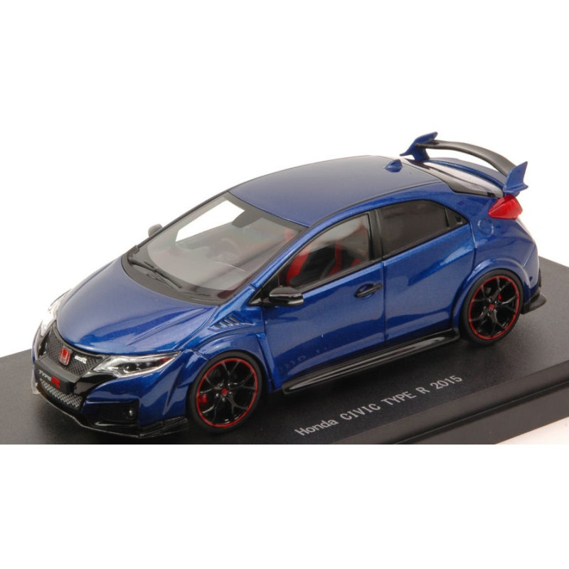 1:43 Ebbro Honda Civic Type R 2015 Brillant Sporty Blu Metallizzato