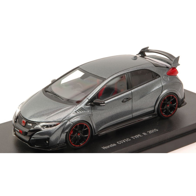 1:43 Ebbro Honda Civic Type R 2015 Polished Metal Metallizzato