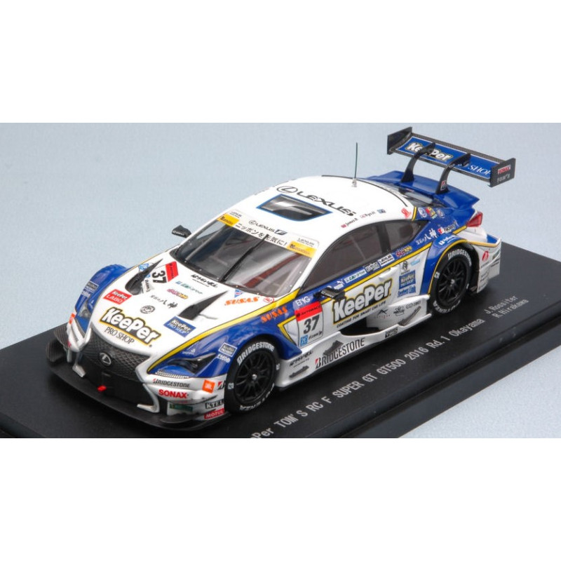 1:43 Ebbro Lexus RC F N37 2nd Super GT500 Okayama 2016 J.rossiter r.hirakawa