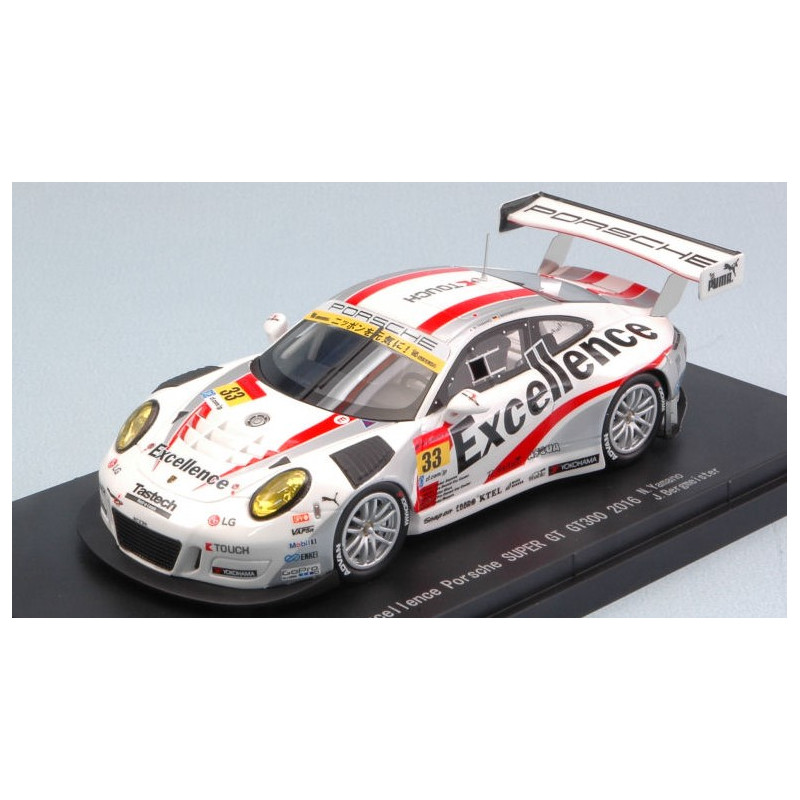 1:43 Ebbro Porsche 911 GT3 N33 2nd Motegi Super GT300 Nyamano j.bergmeister