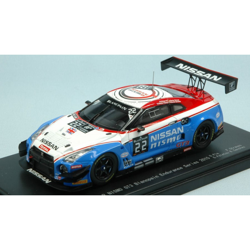 1:43 Ebbro Nissan Gt r N22 Blancpain Endurance 2015 Pla strauss paletou