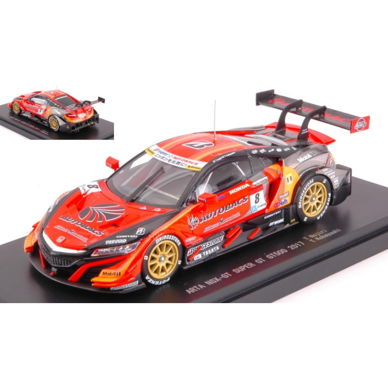 1:43 Ebbro Honda Nsx gt N8 Super GT500 2017 T.nojiri t.kobayashi