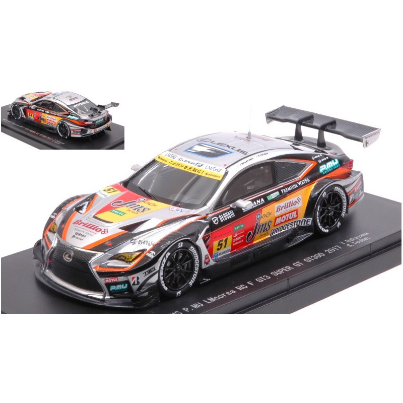 1:43 Ebbro Lexus RC F N51 3rd Super GT300 2017 Y.nakayama s.tsuboi