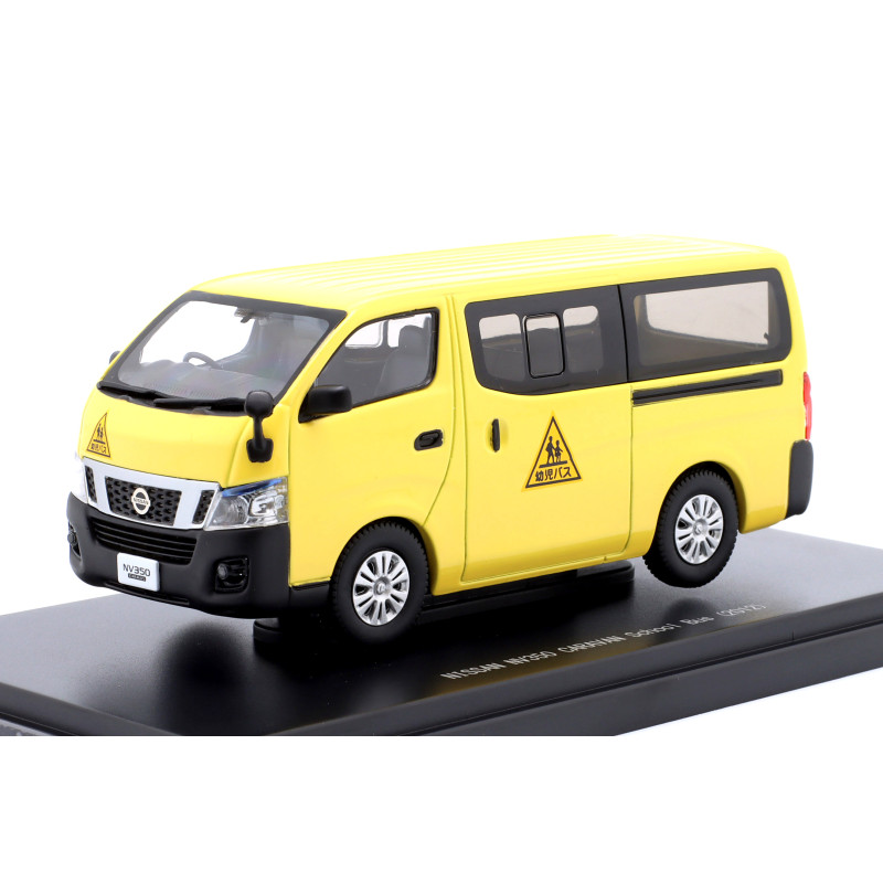 1:43 Ebbro Nissan NV350 Caravan School BUS 2012 Giallo