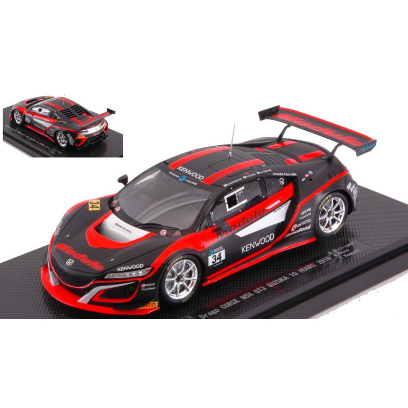 1:43 Ebbro Honda NSX GT3 N34 10 H Suzuka 2018 Michigami otsu kogure