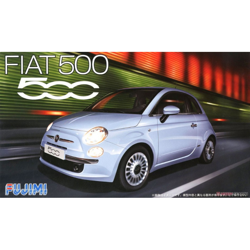 1:24 Fujimi Fiat Nuova 500 2007 Blu Chiaro KIT