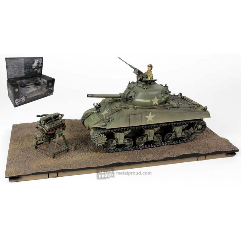 1:32 Forces of Valor Sherman M4A3 (75) U.s. Medium Tank Vvss Suspension Olive