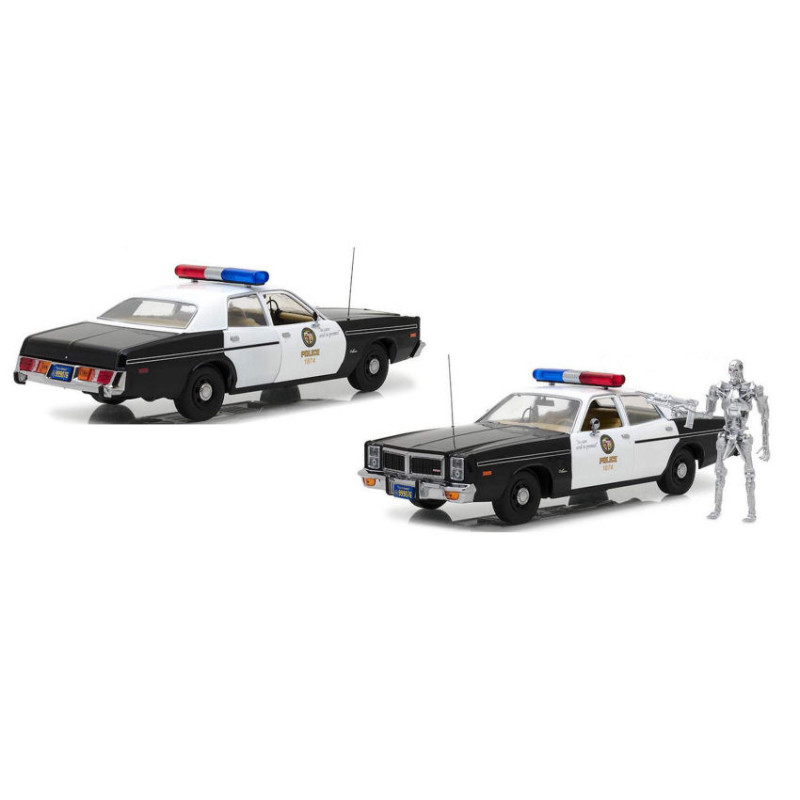 1:18 Greenlight Dodge Monaco 1977 Terminator W/T 1000 Figure 1984