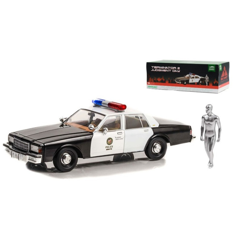 1:18 Greenlight Chevrolet Caprice Metropolitan Police Terminator 2W/FIGURE