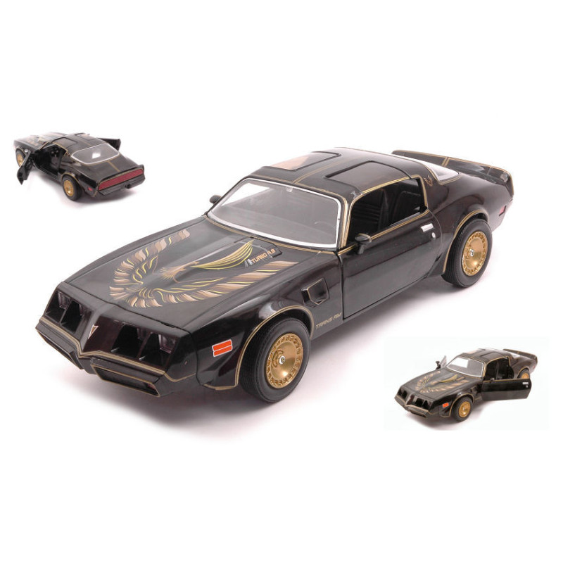 1:24 Greenlight Pontiac Firebird Trans AM Turbo Nero With Oroen Eagle Hood