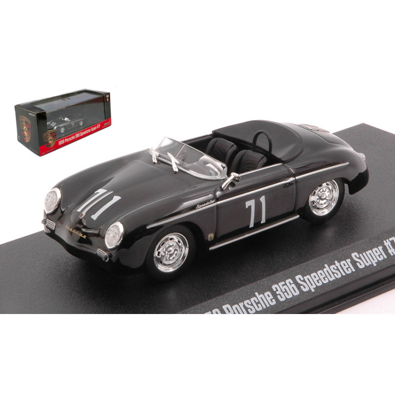 1:43 Greenlight Porsche 356 Speedster N71 Porsche Collection Nero