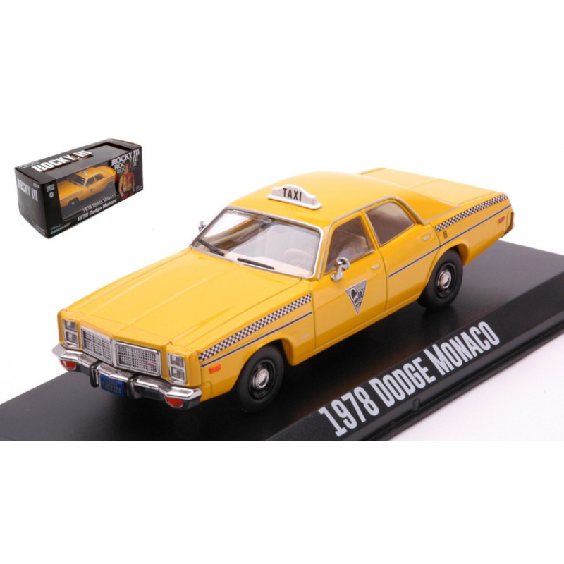 1:43 Greenlight Dodge Monaco 1978 City CAB Co.rocky III