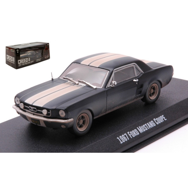 1:43 Greenlight Ford Mustang Coupe' 1967 Creed II Mutted Nero