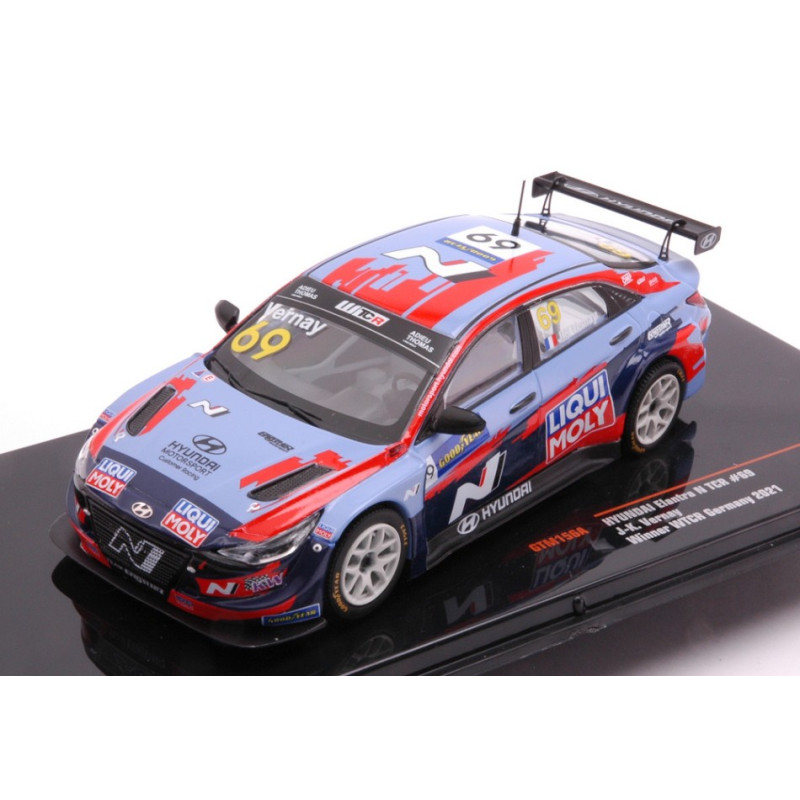 1:43 Ixo Model Hyundai Elantra N TCR N69 Liqui Moly Wtcr Deutschland 2021 Vernay