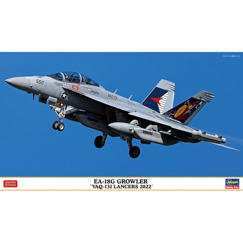 1:72 Hasegawa EA 18G Growler VAQ 131 Lancers 2022 KIT