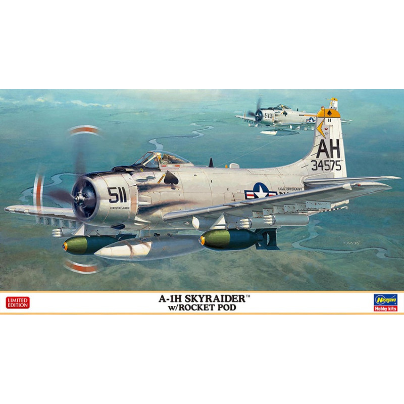 1:72 Hasegawa A 1H Skyrader MIT Rakete hulse KIT