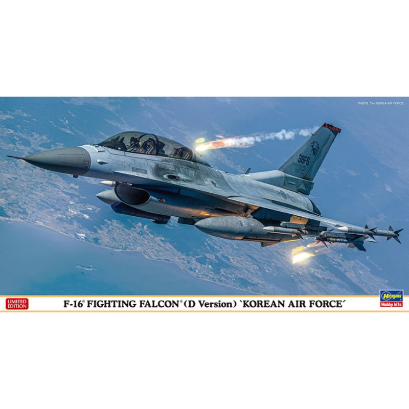 1:48 Hasegawa Aereo F 16 D Fighting Falcon Korean AIR Force KIT