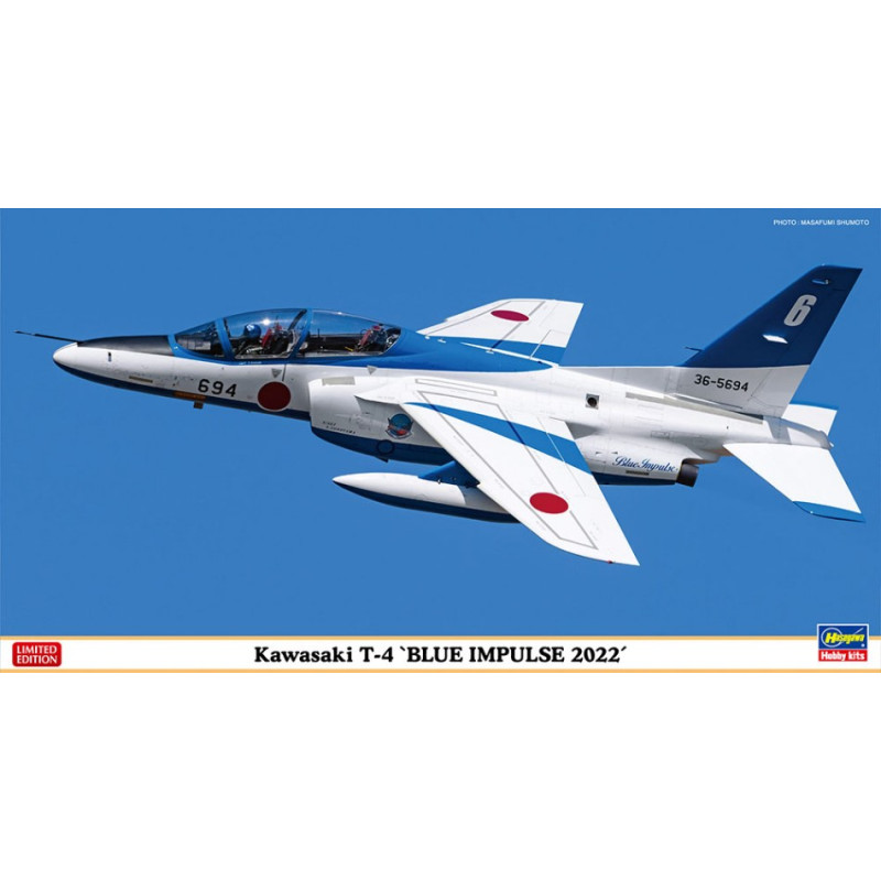 1:48 Hasegawa Kawasaki T 4 Blu Impulse 2022 KIT