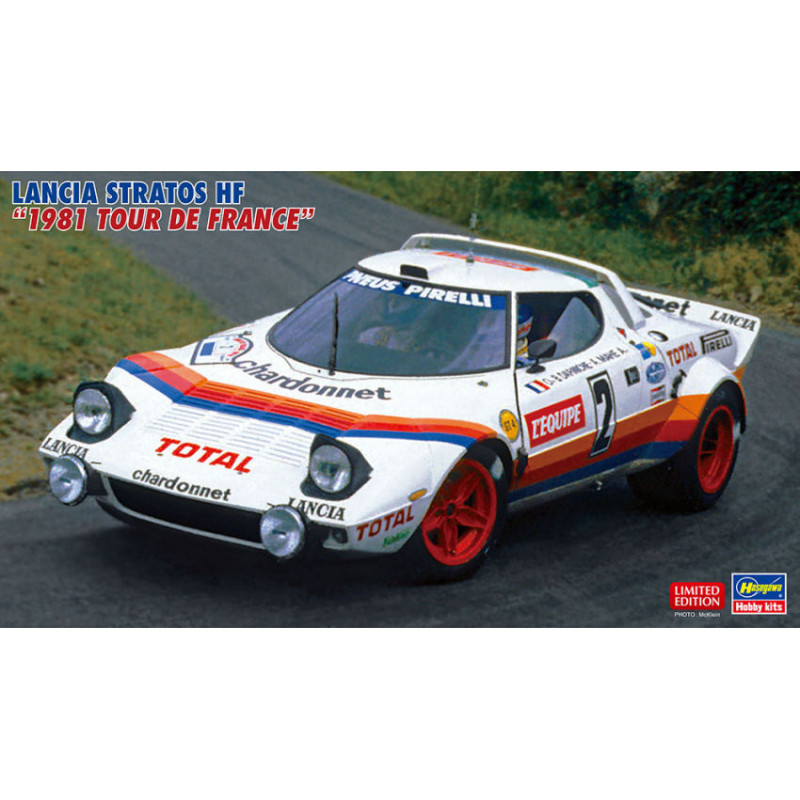 1:24Hasegawa Lancia Stratos HF Tour DE France 1981 KIT